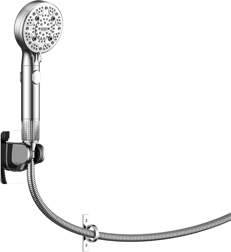 SeaCity RV Shower Head with Hose ，High Pressure 9 Mode Shower head with on off switch, Filtered shower head, Shower Head for RV/Campers, Travel Trailer, Motorhome for Water Saving（Chrome） - Image 1